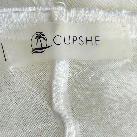 Cupshe Boho Lace Embroidery Crochet Kimono Duster Tie Front Coverup One Size - Picture 6 of 10